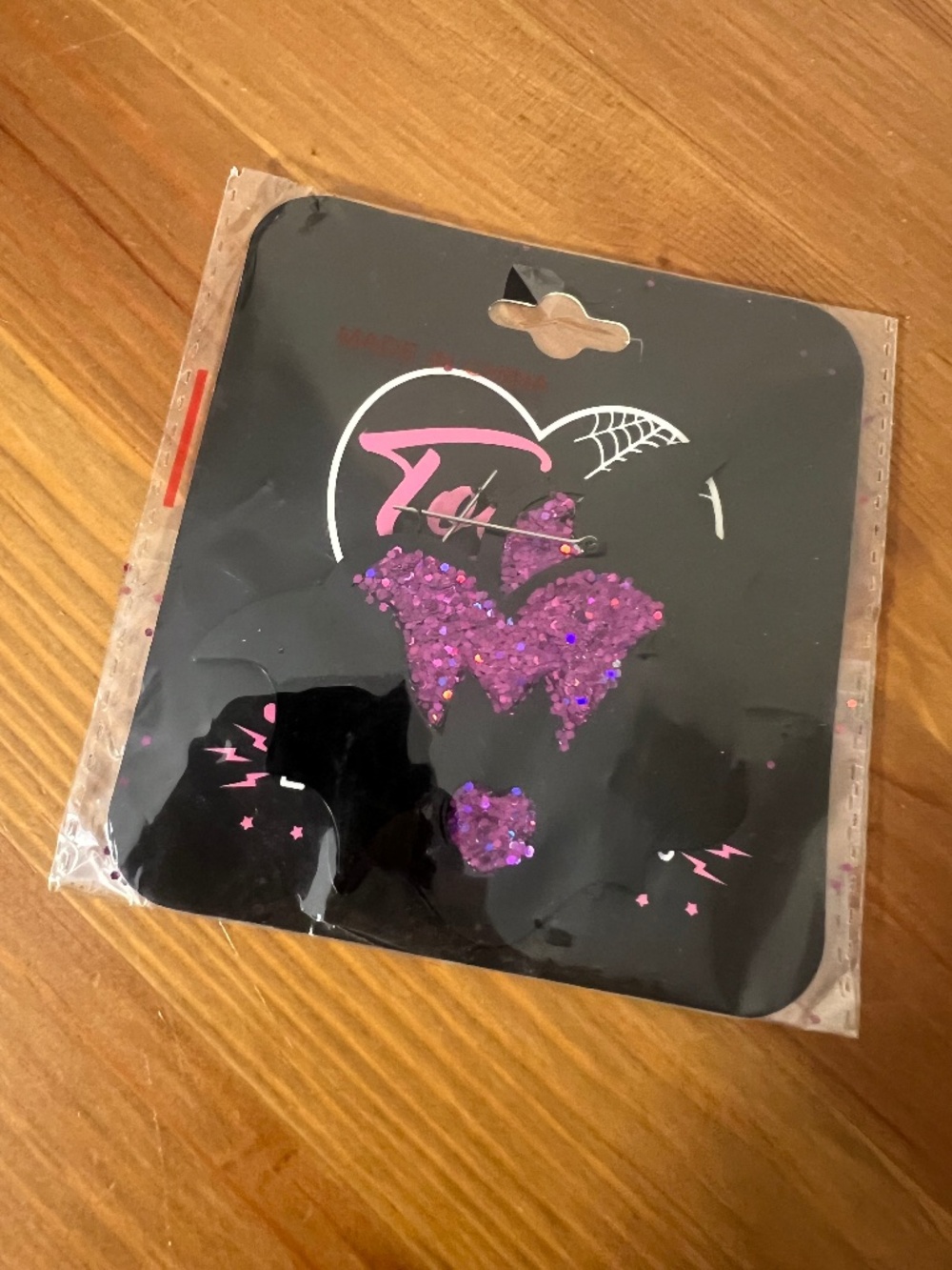 Too Fast Bat and Heart Earring